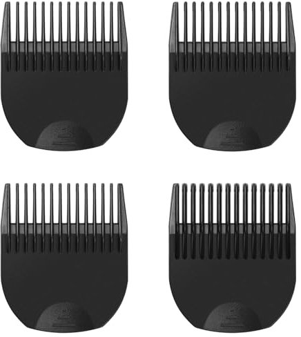 Amorka 4 Professional Hair Trimmer Guards Cutting Guides for Manscaped The Lawn Mower 3.0 with Organizer - From 1/8 to 1/2 inch - Precisely Fit for Manscaped Lawn Mower 3.0 Combs