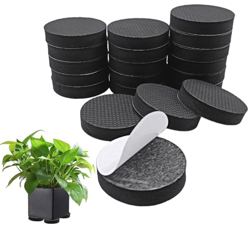 EUPSIIU 20 Pièces Pied Pot de Fleur Invisible, Rond Pied Pot pour Jardin Pot de Plantes Multi-Styles, Grande Taille Antiderapant Plante Pied Pot pour Surélever Les Plantes Intérieur Extérieur