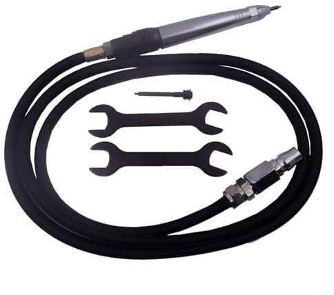 CWOQOCW Pneumatischer Air Scribe Gravierstift, Bleistift-Stil Lettering Tool Kit für Metall, Holz, Kunststoff, Glas, Porzellan, Stein