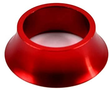 LUOKEKE SteuersäTze 1-1/8;MTB Fahrrad Headset Spacer Stem Washer Radfahren Gabelschaft Konischer Abstandshalter for 28,6 mm Gabel Fahrrad Radfahren Fahrradteile Ahead Kappe(Red 1)