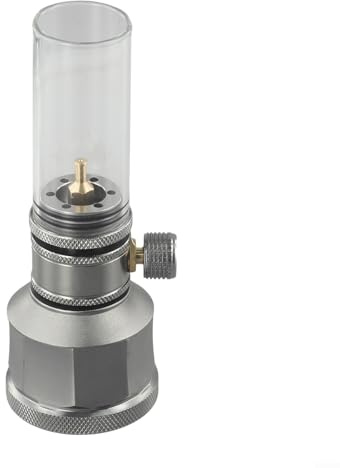 UTTASU Gaslaterne, Kerzenlicht-Set, Campinglampe mit leerem Tank, tragbarer Außen-Lichtschlauch, zum Angeln, Wandern, Bergsteigen (Gaslaterne mit Tank)