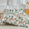 Lekesky Set Copripiumino Matrimoniale 260x240cm, Copripiumino Matrimoniale 3 Pezzi in Microfibra con Motivo a Acquerellato, Comprendente 1 Copripiumino 260x240cm + 2 Federe 50x80cm, Verde Acero