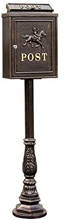 Cassetta postale resistente alle intemperie, decorazione per cassetta postale verticale retrò, grande, per villa, pavimento esterno, resistente alla pioggia, per giardino esterno, cassetta postale