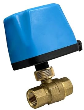 LIUCH 1/2 Zoll, 3/4 Zoll, 1 Zoll, normalerweise geschlossen, voller Durchgang, motorisierter Messing-Kugelhahn, 2-Draht-Messing-Elektrokugelhahn, Ventilkörper mit großer Öffnung(1/2,NORMALLY CLOSED_2
