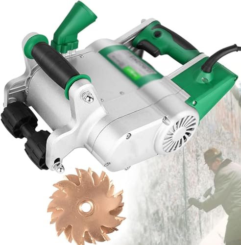 Découpeuse De Cannelure De Mur Rainure Profondeur20-30mm Machine De Découpe De Rainures Murales 1100w 220v Découpeuse électrique De Cannelure De Chasseur Rainureuse Béton Max,35mm