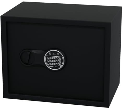 HAGO24 | Möbeltresor | Zimmersafe | Wandtresor | Geldschrank | Elektronikschloss | 27L Volumen | Stahl | PIN-Code | Doppelbolzen | LED-Anzeige | Schlüssel |