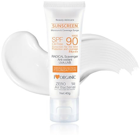 Sonnencreme Gesicht LSF 90, Sunscreen SPF 90, Sonnenschutzmittel für den Ganzen Körper mit UV-Schutz, Beruhigende Sonnenschutz, Anti-Aging und Feuchtigkeitsspendend Sunblock