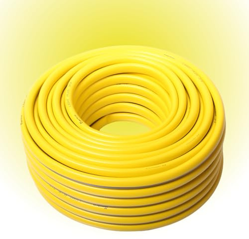 Gartenschlauch Schlauch 1 Zoll 1m 20m 30m 50m Gelb Grün Wasserschlauch Varianten (Gelb, 20m)
