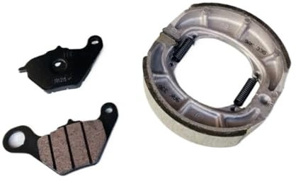GXAOeUX Adecuado For Scooter Modelo 125, Zapatas De Freno De Motocicleta, Pastillas De Freno Delanteras Y Traseras, Juego De Zapatas De Tambor