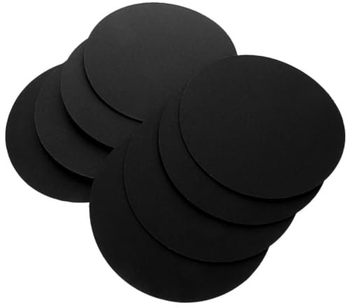 Homoyoyo 8 Stück Mandala Malkarton 17cm Schwarze Runde Malblöcke Mandala Punktierwerkzeug Für Detaillierte Kunst Skizzenpapier Für Acryl Öl Aquarell Künstler Malzubehör