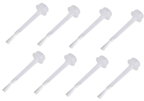 Cepillo Líquido de Repuesto para Polvos de Inmersión para Uñas 100 Piezas | Hdpe, Color Blanco, 1 Juego, Portátil y Fácil de Usar, para Nail Art y Base Coat