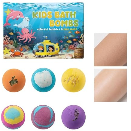 Bubbelbad för Vuxna | Leksaksdoftande Rengöring - 6 stycken badsaltbollar,För Kvinnor Mamma Fru Mormor Tonår Resa