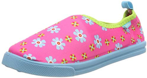Playshoes UV-Schutz Aqua-Slipper Blumen, Aqua Schuhe, Pink (pink 18), 20/21 EU (4 Child UK)