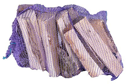 Kaminholz Brennholz 6KG 12KG 18KG ofenfertig sauber im Sack verpackt ca 30cm Scheitenlänge + GRATIS HL Kauf Block (12kg (2 Sack) + 1 HL Kauf Block)