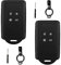 2 Pezzi Portachiavi per Auto compatibile Renault 4 tasti Smart Key Cover (solo keyless go) ​​Chiavi Auto Silicone Protezione Copri Telecomando per Clio/Espace 5/Master Bus/Talisman