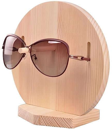 Brillenständer Für Zuhause Holz High-End-Runde Im Schlichten Stil Brille Display Ständer, Vitrine Für Optikgeschäfte Hölzern Sonnenbrillenhalter, Geschenk/Dekoration