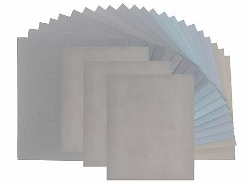 Nassschleifpapier Starcke Matador Schleifpapier Latexpapier Wasserschleifpapier Nass/Trockenschleifpapier Bögen 230 x 280 mm Körnung 60 bis 7000 Holzschleifen Kunststoffschleifen K 5000 6 Bögen