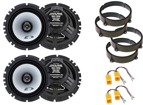 Kit 4 Casse Alpine SXE-1725S coassiali per Alfa 147/159 da 165mm con 2 Supporti Anteriori, 2 Posteriori e 4 Connettori