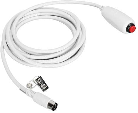 VBESTLIFE Cordon D'appel D'infirmière, Câble de Connecteur Audio Din 8 Broches avec Clip pour Drap de Lit pour Poste D'infirmière, Cordon D'appel D'urgence de Remplacement Universel, 9,8