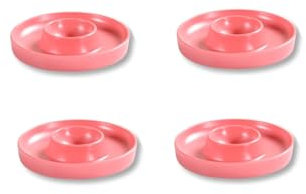 Kesper | Eierbecher, 4er Pack, Material: ø 10 x H 2 cm, Melamin, Maße: cm, Farbe: Pink | Der ideale Frühstücksbegleiter