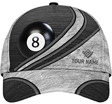 Baseballkappe Personalisiertes Billard Baseball Kappe Snapbacks Trucker Baseballcap Verstellbare Sonnenblende Mütze Für Reisen, Herren, Golf
