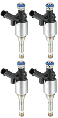 A ABSOPRO Iniettore di carburante No.06H906036G Ugello di iniezione del carburante per VW Golf 2.0 GTI 04-13 per VW Passat B6 B7 Berlina 2.0 TFSI 05-14 Nero 4 Pezzi