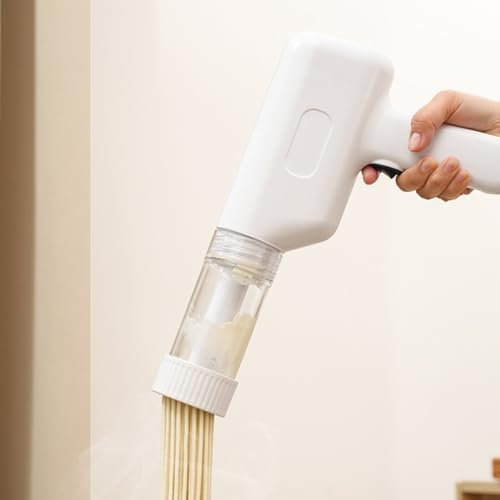 Electric Noodle Maker Machine, USB Electric Automatic Pasta Maker, Handheld Noodle Making Machine, Portable Household Noodle Machine(White)