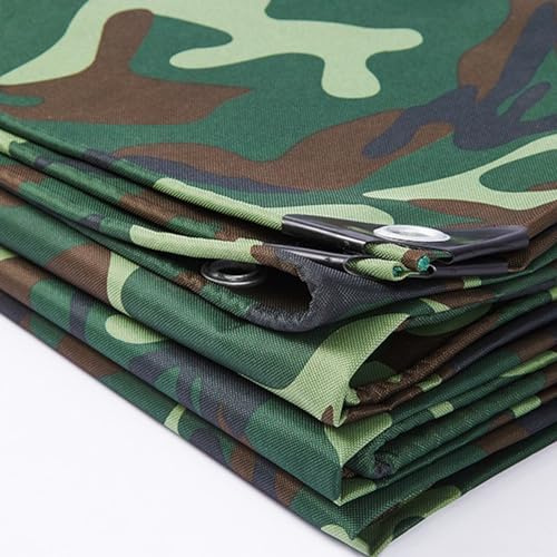Tarpaulin 450g/m² Heavy Duty Camo Tarp Sheet 1x1.5m 1.2x1.5m 1.5x2m 2x3m 3x4m 4x6m Multipurpose Covers Outdoor Furniture Caravan Cover Sheet(1.2x1.5m)