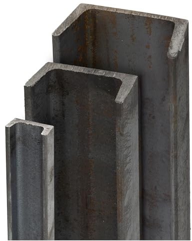 TJ U-Profil UNP S235 Stahl I 40 x 20 x 5 mm Länge 1000 mm I ST37 Standard Stahlprofil I U-Schiene schwarz gewalzt I für Bauwesen, Maschinenbau, Landwirtschaft, Fahrzeugbau uvm