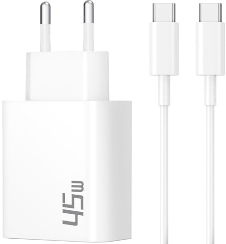 45 W USB C-laddare snabbladdare för Google Pixel 10/9/9 Pro XL Fold, 8/Pro/8a/7/7a/6/6a/5/4, iPhone 16 15, MacBook Air/Pro, Samsung S25 S24 S23 Ultra, typ C snabbladdare adapterkontakt med 2 m
