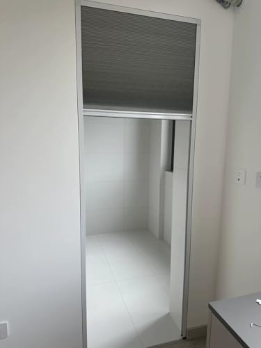 falttür Von Unten Nach Oben Faltbare Trenntür Für Badezimmer, 150 170 180 200 Cm Hohe Temporäre Akkordeontür Mit Zellen, Mehrfach Gefaltete Innentür Für Kleine Türöffnungen(H 150cm/59.1in,W 106cm(42 i