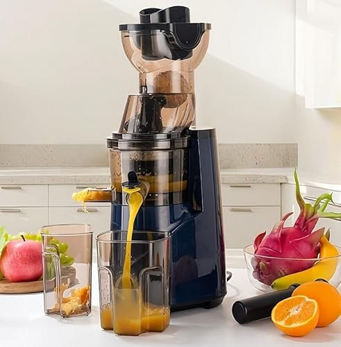 Presse-agrumes multifonctionnel pour la maison,Presse-agrumes commercial pour la séparation du jus et des résidus, automatique de grand calibre, adapté à la maison et au bureau