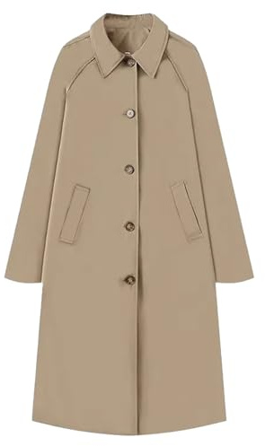 Vinterkappor för kvinnor Enkelknäppta trenchcoats för kvinnor Vindtät överrock Mode Ytterkläder