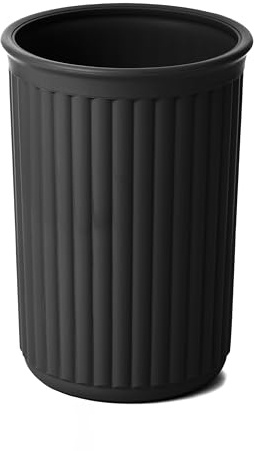 TATAY Toothbrush Holder Black | Recycled Plastic | Toothbrush and Toothpaste Holder | Easy to Clean | Stable Bathroom Cup Holder | Minimalist Plastic Toothbrush Holder | Made in Spain – BaoBab