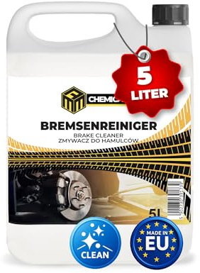 MRM Chemicals – Bremsenreiniger 1 x 5L Kanister – für Auto, Motorrad & Fahrrad – entfernt Öl, Fett, Bremsstaub, Klebereste – Werkstatt-Entfetter, schnell trocknend, rückstandsfrei