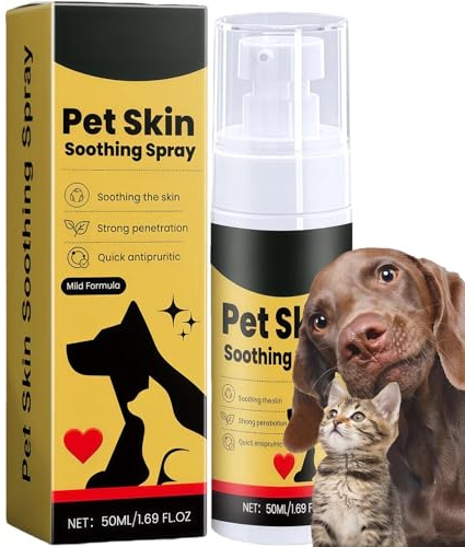 SeeHoo Pet Spray for Dogs, Dog Spray for Itchy Skin & Ear Relief, Fast-Acting Anti-Itch Formula for Allergies, 50ml Skin Care Treatment