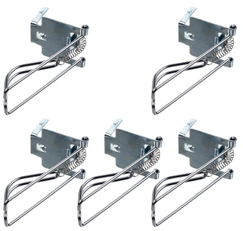 BESTOMZ Lot de 5 Pinces à Billets en Métal Argenté, Insert de Tiroir de Caisse Résistant à L'usure Structure Gain de Place, pour Caissières et Commerces