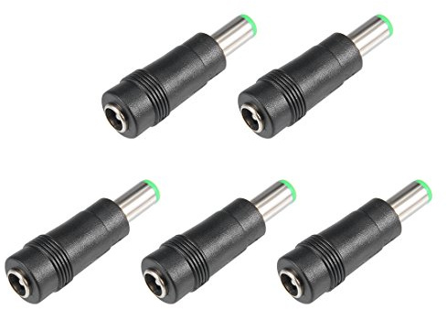sourcing map 5pcs DC Adapter 5.5x2.1mm Buchse auf 6.3x3.0mm Stecker | , 12x42mm (B*H) Universal Adapter für Ventilatoren Router Schreibtischlampen Laptop Überwachungskamera