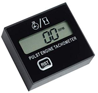 MASO Tändstift för bil motor digital varvmätare, motorcykel elektronisk varvräknare med digital display timer mätare, för små bensinmotorer