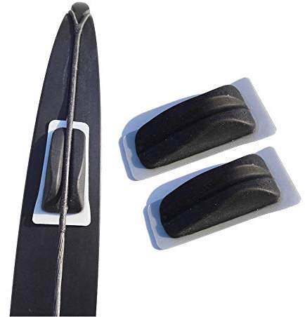 AMEYXGS 2pcs Bogen Gliedmaßen Stabilisator Bogen String Schalldämpfer Pads Bogen Stoßdämpfer für Recurve Bögen (Schwarz)