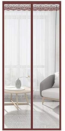 Transparenter Magnet Thermo Türvorhang Magnet Thermovorhang,Magnetisch Selbstansaugend Automatisch Schließen,für Balkon Schiebetüren Wohnzimmer Terrassentür,Winddicht (85 * 200cm/33 * 79in)