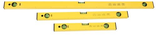 True Face High Accuracy 3 Piece Spirit Level Aluminum Alloy Bubble Level Ruler Angle Finder Lightweight DIY Builder Tool 400 600 1000mm