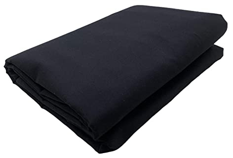 AK TRADING CO. Muslin Fabric/Textile - Draping Fabric - Black 1 Yard Medium Weight - 100% Cotton (60in. Wide)