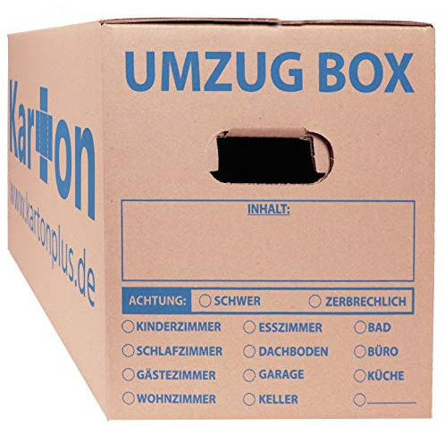 50 Umzugskartons Standard 620 x 300 x 330 mm günstig, stabil, belastbar, umweltfreundlich - Menge zwischen 5 und 240 Stück