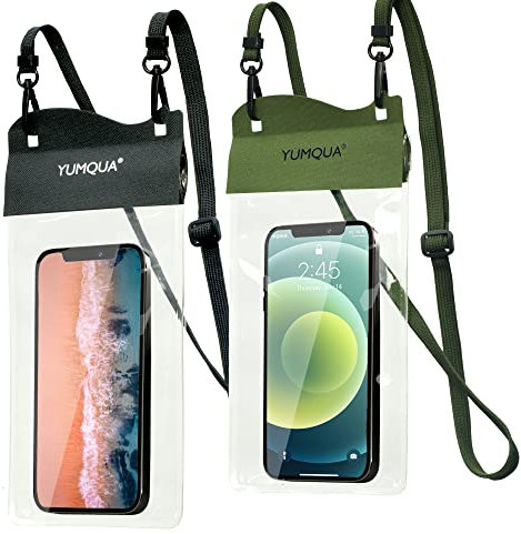 Wasserdicht Handyhülle 2 Stück, 8.5 Zoll IPX8 wasserfeste Handytaschen Unterwasser Hülle Waterproof Phone Case Kompatibel mit iPhone 15 14 13 12 Pro,Galaxy S23 S22 Ultra,Pixel 4 XL/Huawei P60 P50 Pro