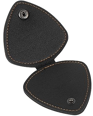 Musiin Gitarrenplektrenhalter aus Leder, Gitarrenplektrum-Tasche, Plektrum-Tasche, Plektrumhülle, Plektrumhülle,