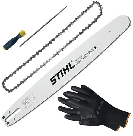 Kettensäge Zubehör - Sägekette 30cm Picco Micro Mini 3 Ersatzkette + Schwert 30cm + Feilenheft mit Feile 4mm