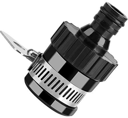 WPKD BLUEIY Conector de Grifo Universal, Adaptador de Manguera de Jardín de Acero Inoxidable Accesorio de Tubería de Manguera Multiusos para Jardinería Lavado de Autos Limpio 20 Mm de