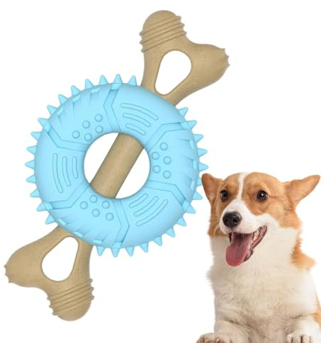 Kauspielzeug für Hunde, Knochen, Backenzahn für Welpen, Hundespielzeug Knochen für die Zahnreinigung, Kauzahnbürste für Hunde, Stick für Welpen/Rassen für mittelgroße und große Hunde