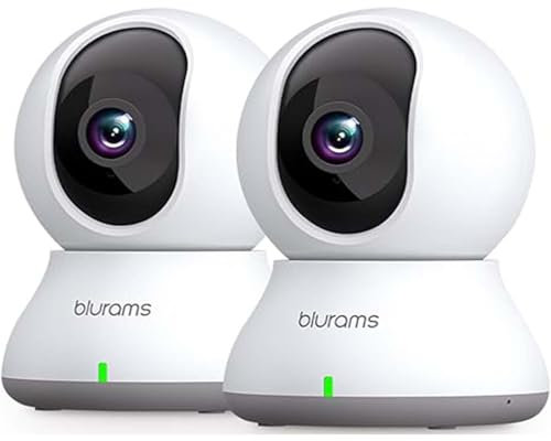 blurams 5GHz Telecamera wifi Interno, 2K Videocamera Sorveglianza Interno Wi-Fi, Dual-Band 2.4/5G, Camera per Cani, Rilevamento Movimento AI, Compatibile con Alexa